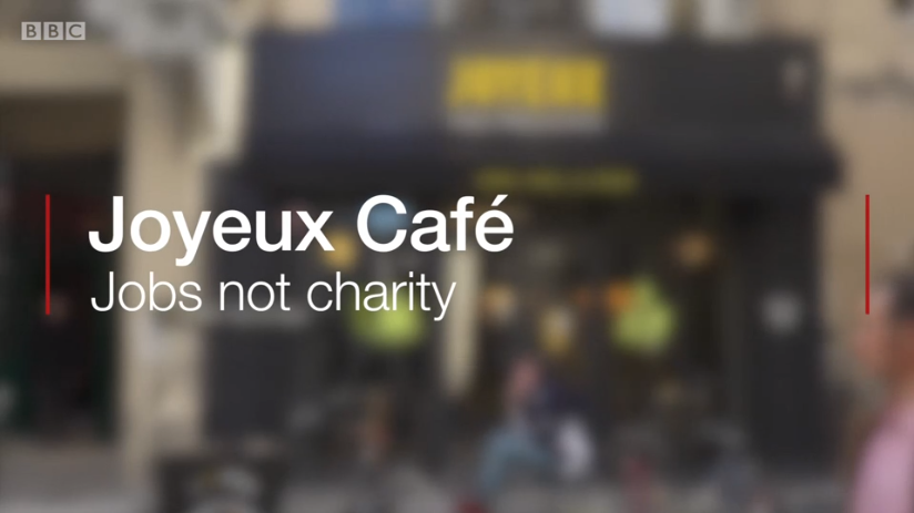 The café staffed by disabled people (video)